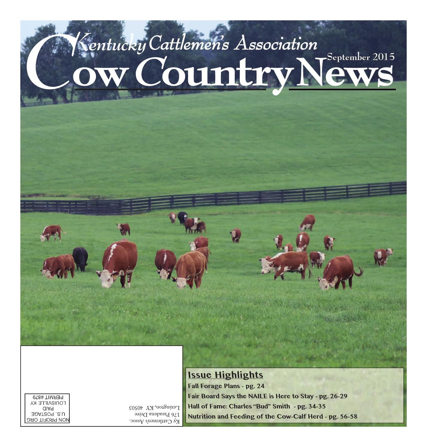 Cow Country News September 2015 by The Kentucky Cattlemen s Association issuu