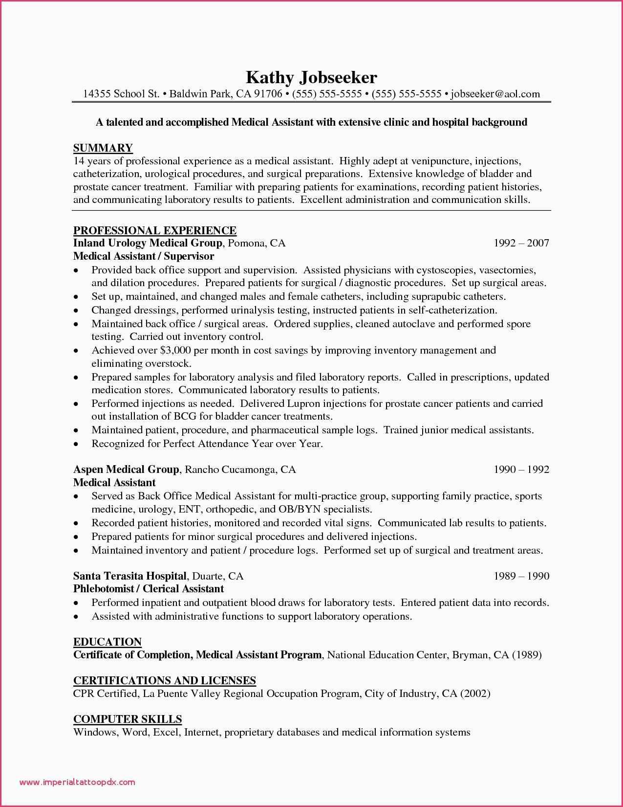 Sample Resume for Administrative assistant Pdf Administrative assistant Resumes Example Medical assistant Resume